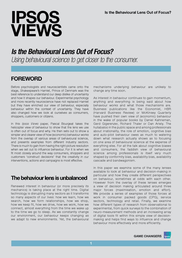 Is the Behavioural Lens Out of Focus? - Page 3