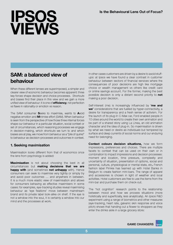 Is the Behavioural Lens Out of Focus? - Page 7