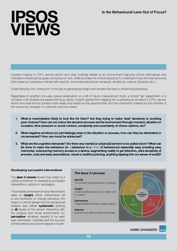 Is the Behavioural Lens Out of Focus? - Page 18