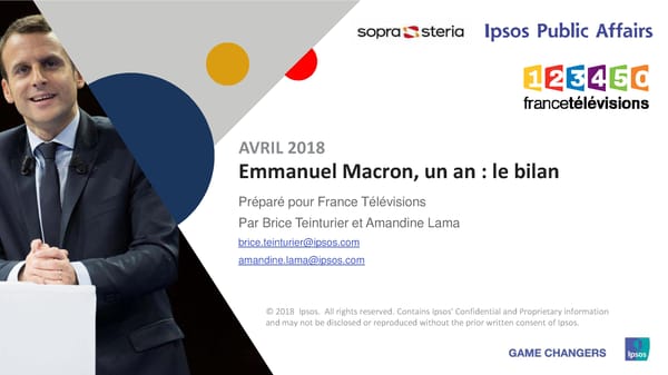 Emmanuel Macron, un an: Le Bilan - Page 1